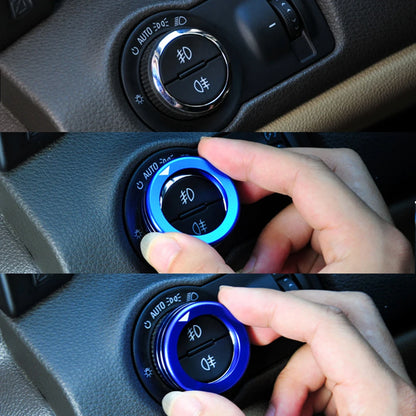 For Opel Corsa E F Insignia A Mokka Astra J K Zafira C GTC OPC Adam Meriva Car Headlight Switch Decoration Ring Knob Trim Cover