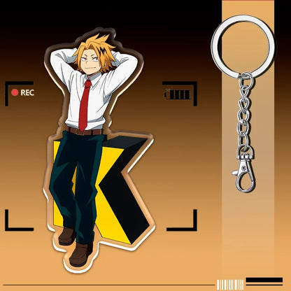 12cm My Hero Academia Item Acrylic Keychain Student Backpack Pendant Accessories Halloween Decoration Children's Holiday Gifts