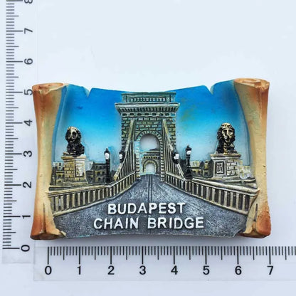 Creative Multicolour Hungary Budapest Resin Fridge 3D Refrigerator Magnet Sticker for Home Decoration and Travel Memories Gifts