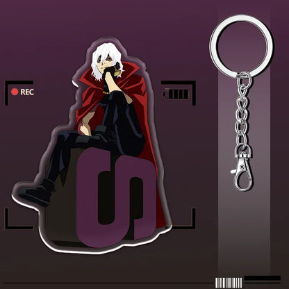 12cm My Hero Academia Item Acrylic Keychain Student Backpack Pendant Accessories Halloween Decoration Children's Holiday Gifts