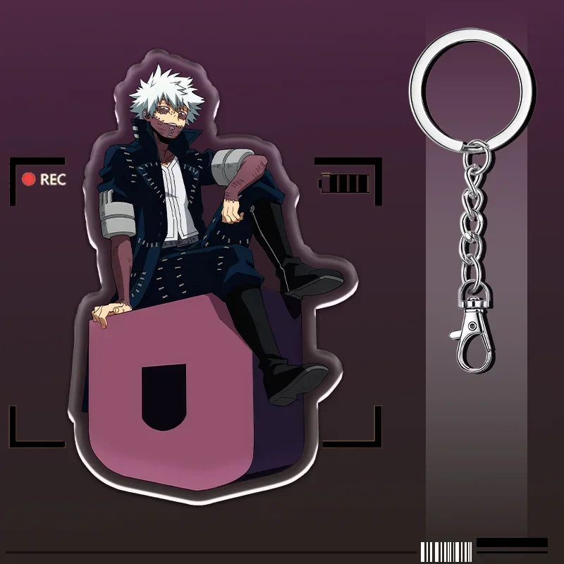 12cm My Hero Academia Item Acrylic Keychain Student Backpack Pendant Accessories Halloween Decoration Children's Holiday Gifts